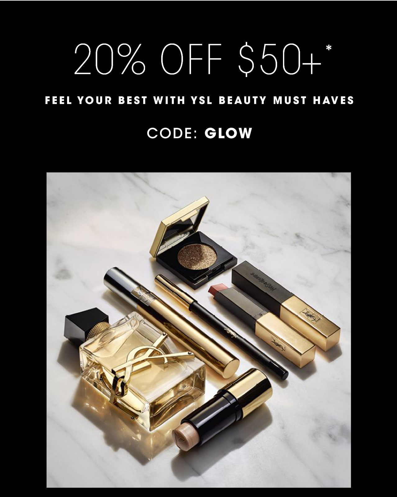 ysl 20 off code