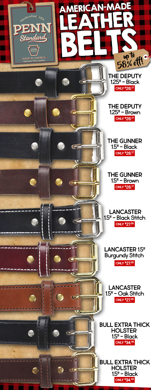 amish full grain leather belt