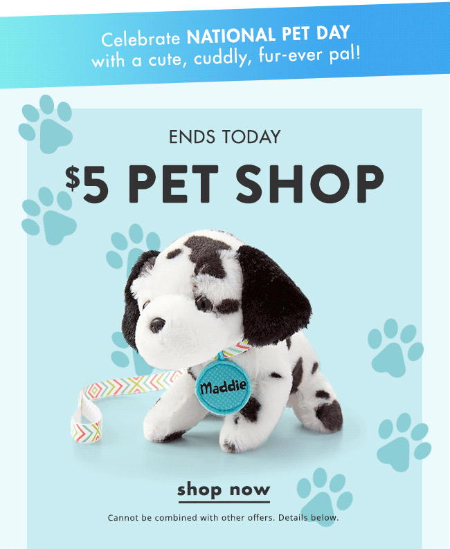 Justice 5 Pet Shop, 8 denim shorts, & 10 denim skirts end today