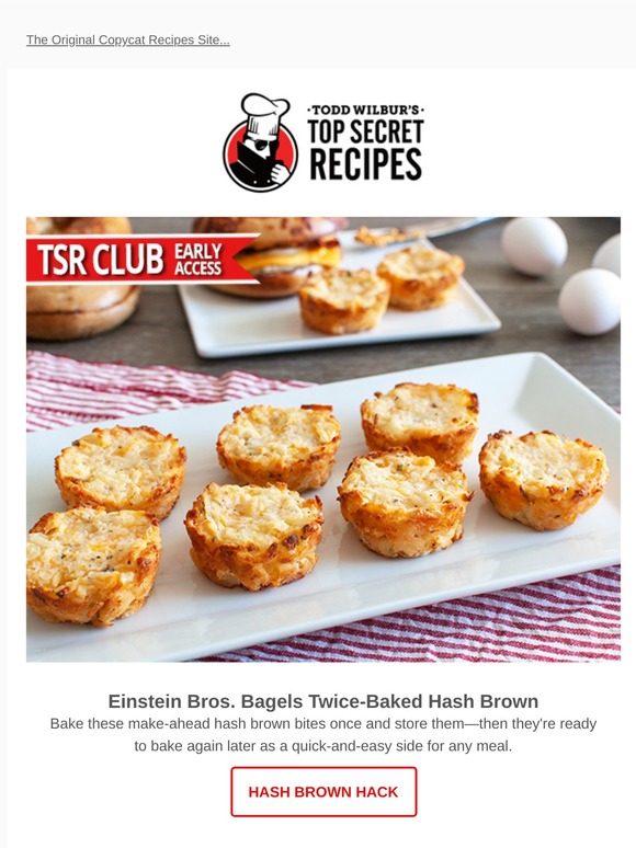 Top Secret Recipes, Inc. New hack! Einstein Bros. TwiceBaked Hash
