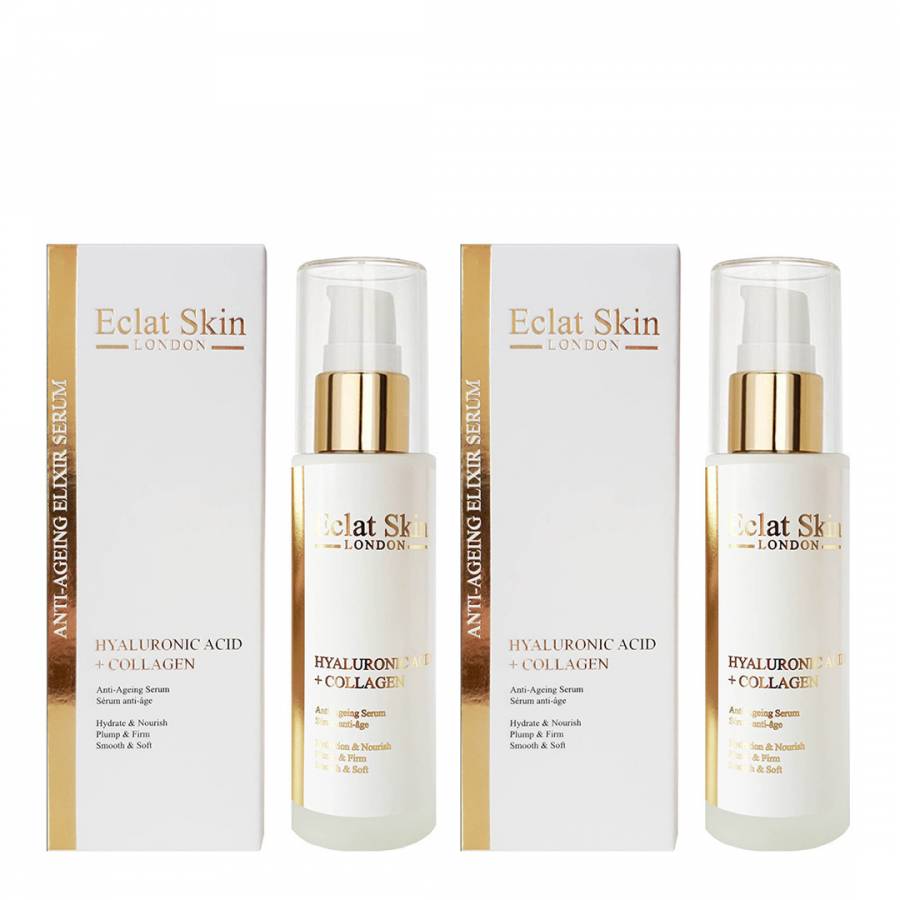 eclat skin hyaluronic acid & collagen serum 60ml