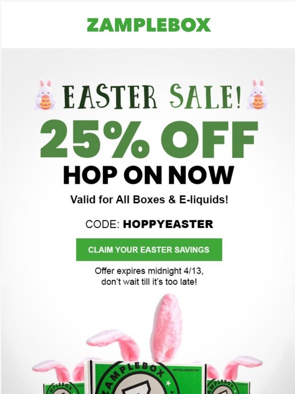 🐰 25% OFF - a Happy Easter Indeed, [Exclusive]!