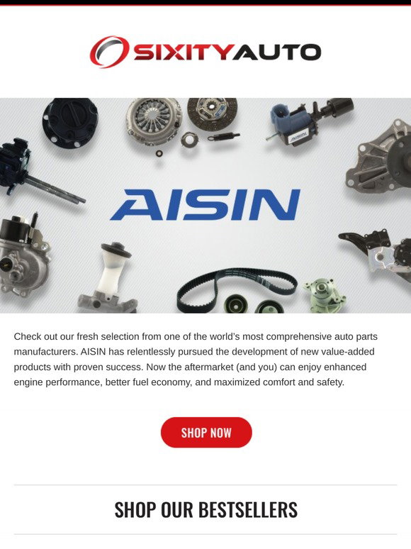 Sixity Auto: 📣 Just in: AISIN auto parts [Shop now] | Milled