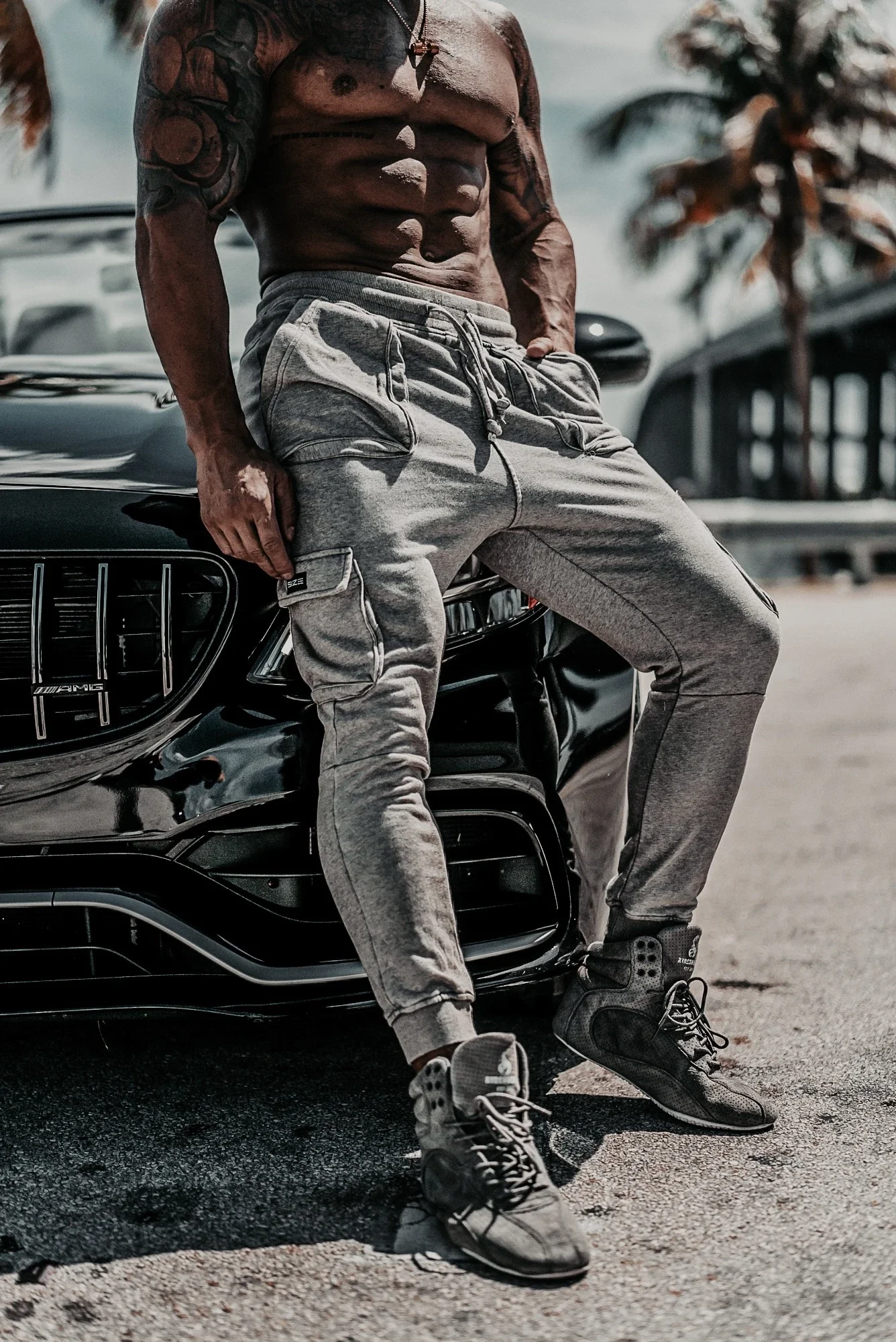 Size Up Clay Acid Cargo Joggers