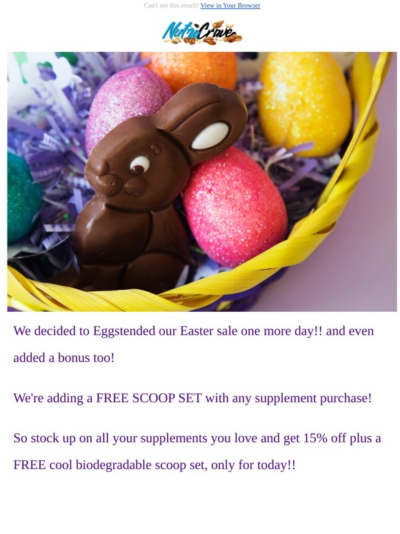 We Eggstended Our Easter Sale !!