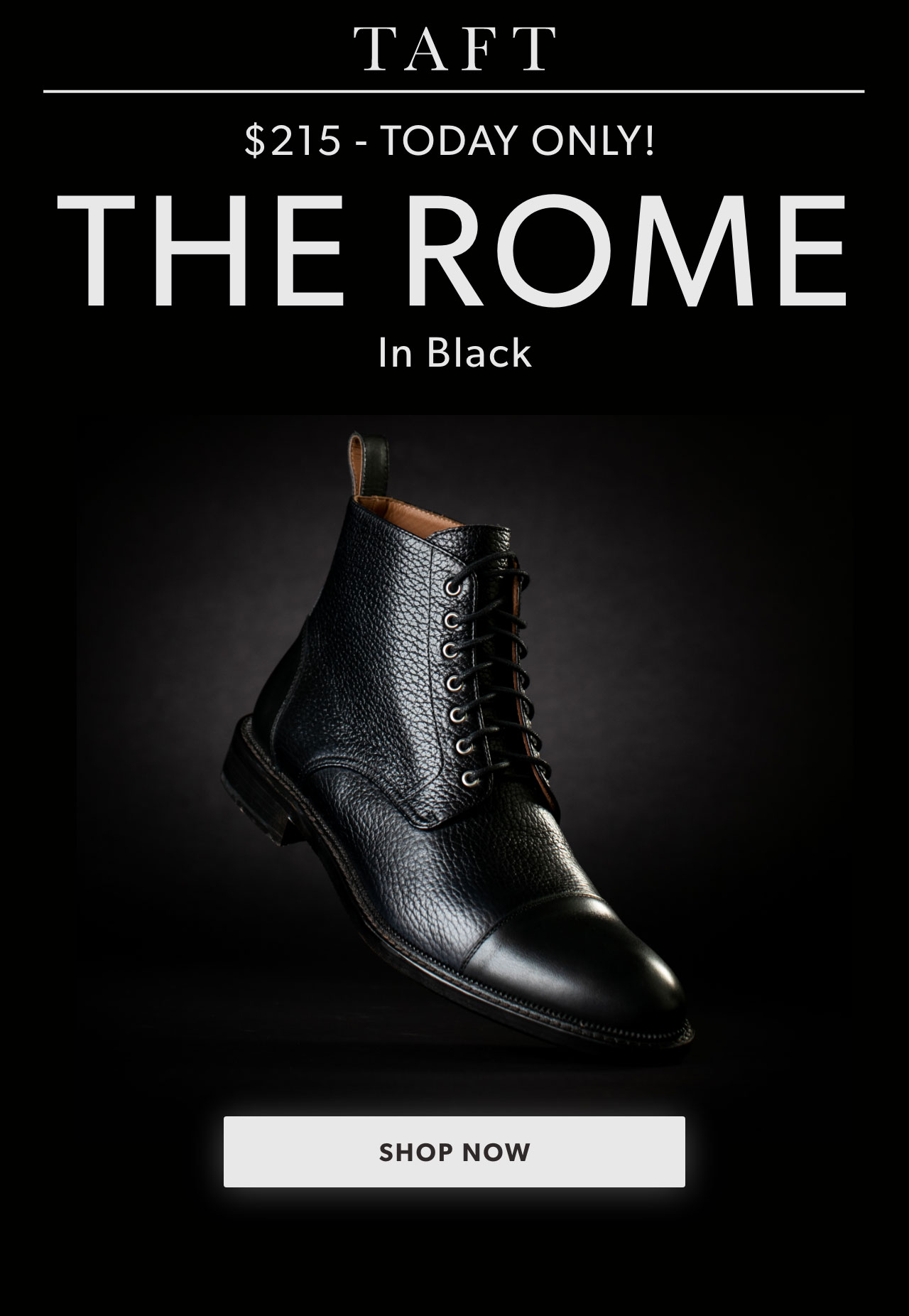 taft rome boot black