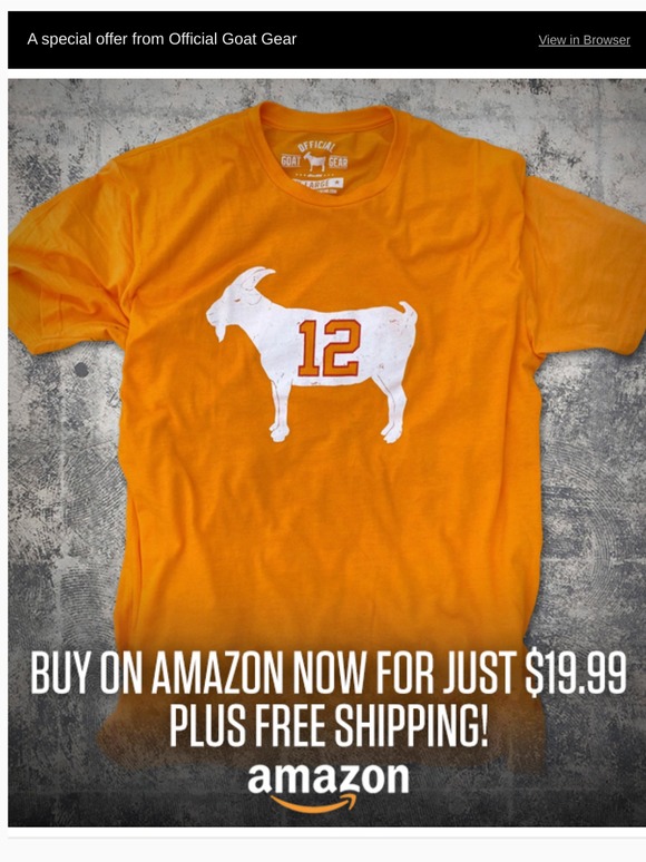 New Creamsicle Goat Tshirt Available on Amazon