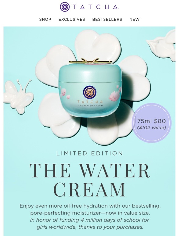 tatcha water moisturizer