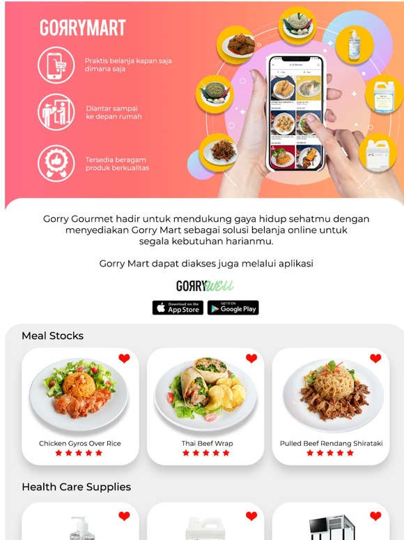 Gorry Mart | Praktis dan aman belanja dari rumah