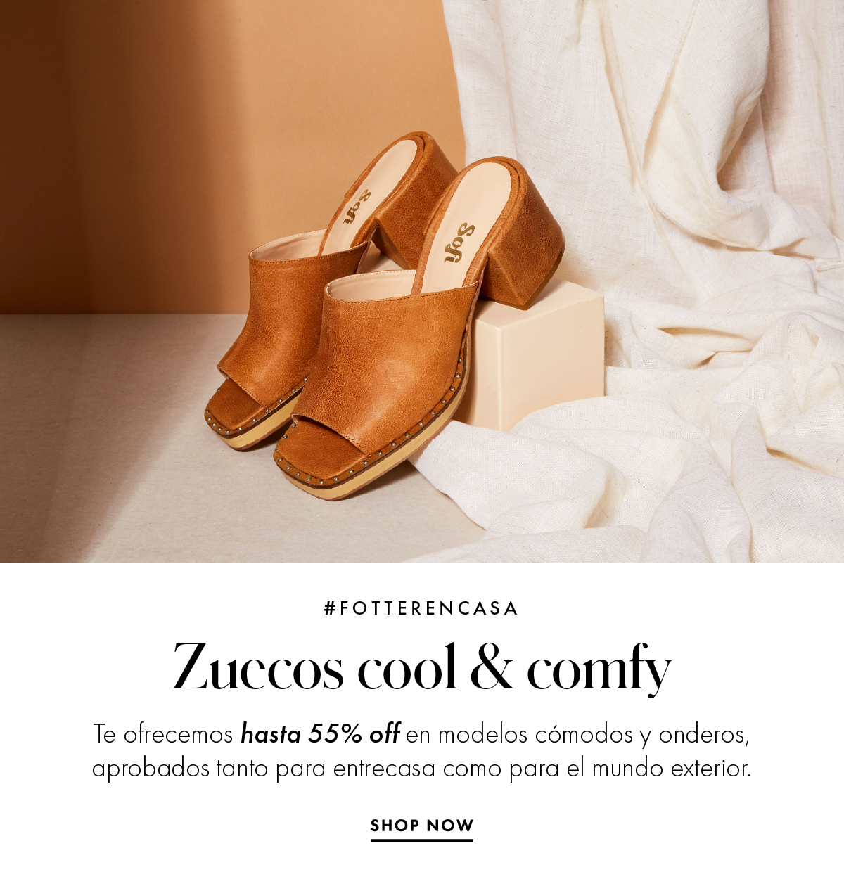 Fotter Argentina: Imperdible: hasta 55% off en zuecos cómodos y cancheros.  #FotterEnCasa | Milled