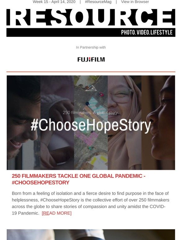Truth Bomb on Camera Systems, 250 Filmmakers make #ChooseHopeStory, LinkedIn for Photographers, Cory Rich Reads, plus more