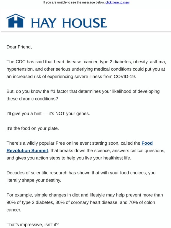 Hay House, Inc. Your health is more important than ever Milled