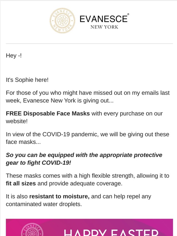 FREE Disposable Face Masks!