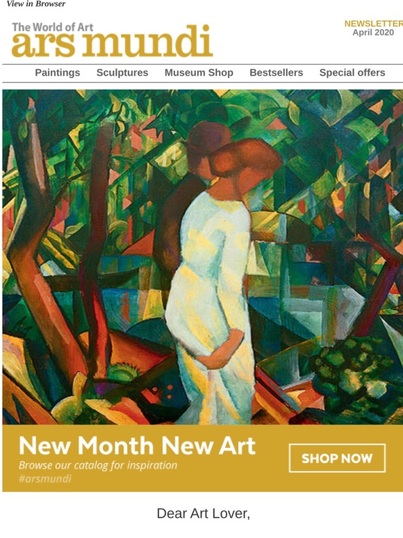 April's new collection of beautiful art