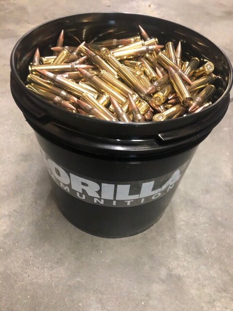 9mm brass ammo bucket