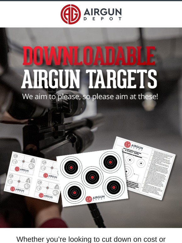 airgun depot free printable airgun targets milled