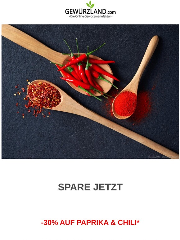 -30% AUF PAPRIKA & CHILI*