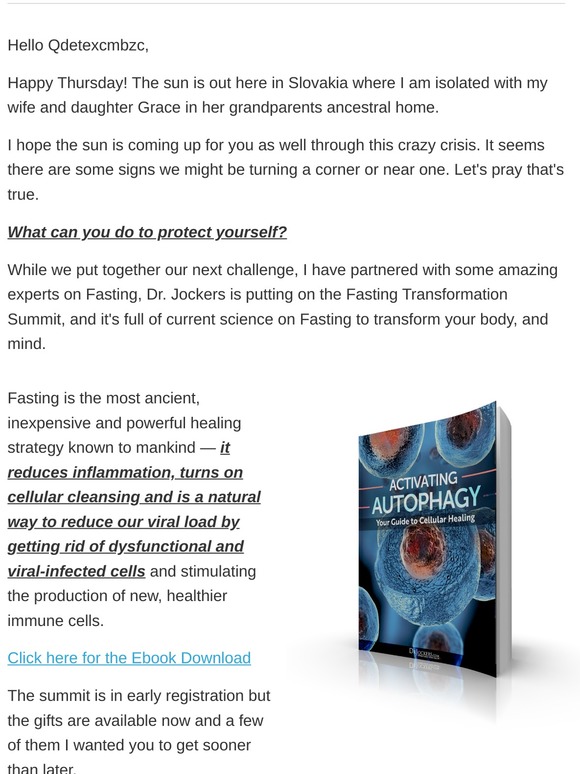 ☀️ 2 FREE Ebooks - Use Fasting to Protect Against COVID-19?