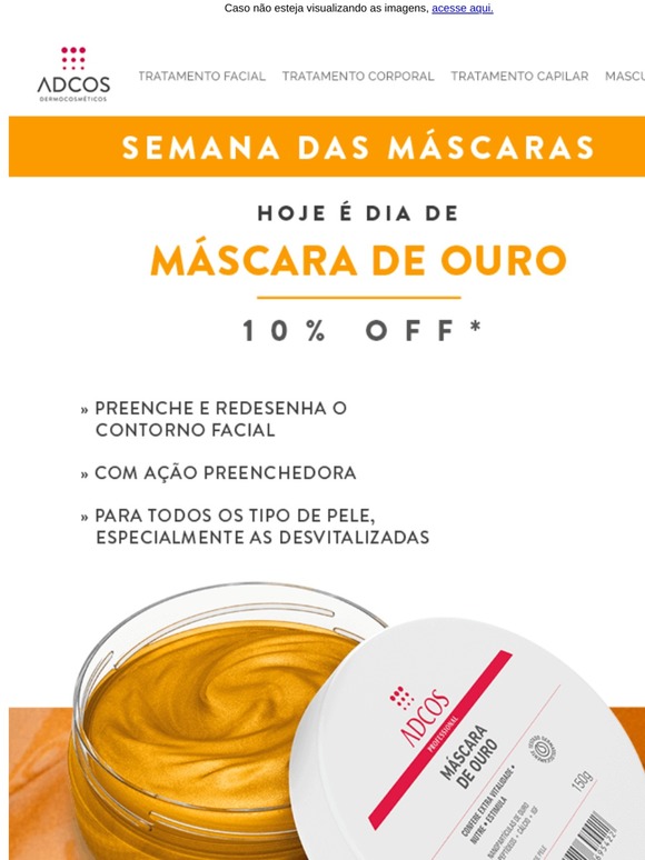 Adcos O Poder Do Ouro Em Um Mascara Facial Unica Milled