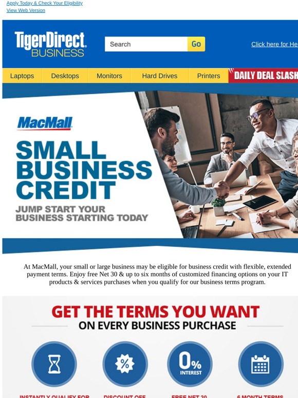 Financing Available For Your Business Purchases!