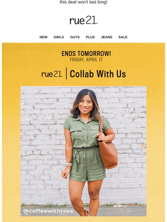 Rue21 Free Shipping When You Collab With Us Milled