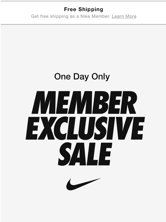 Nike Member Exclusive Sale Save up to 40 Milled