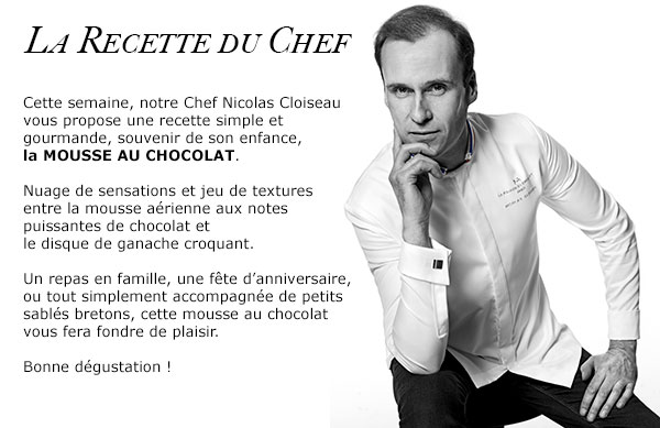 La Maison Du Chocolat La Recette De Nicolas Cloiseau La Mousse De Choc Milled