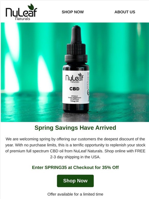 40% Off NuLeaf Coupon Codes & Promo [October2021 Verified]