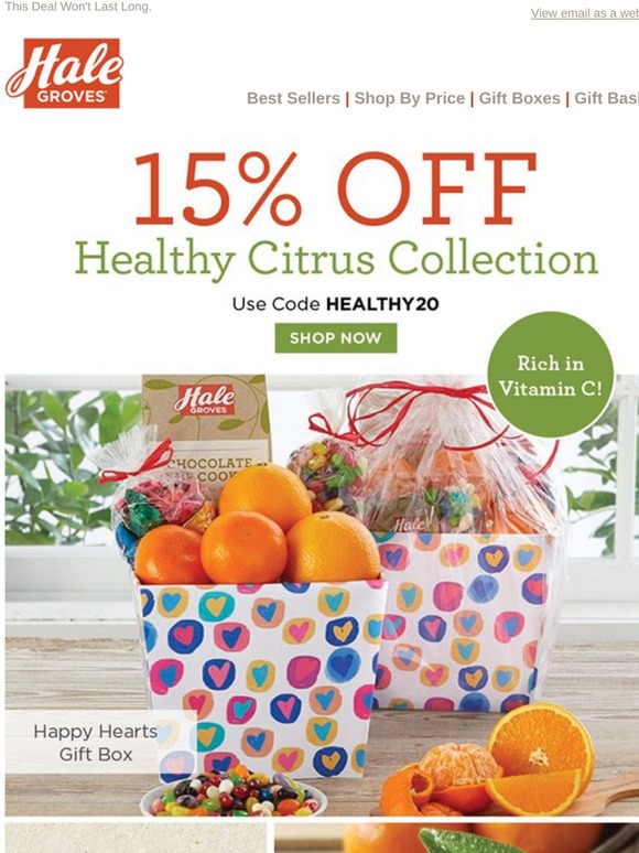 Hale Groves 15 Off Our Healthy Citrus Collection! Milled