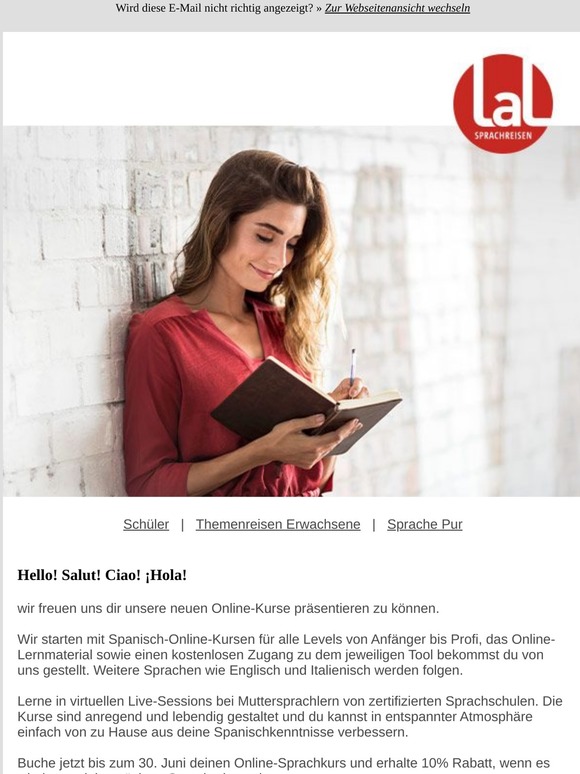 Online in Live-Sessions Sprache lernen!