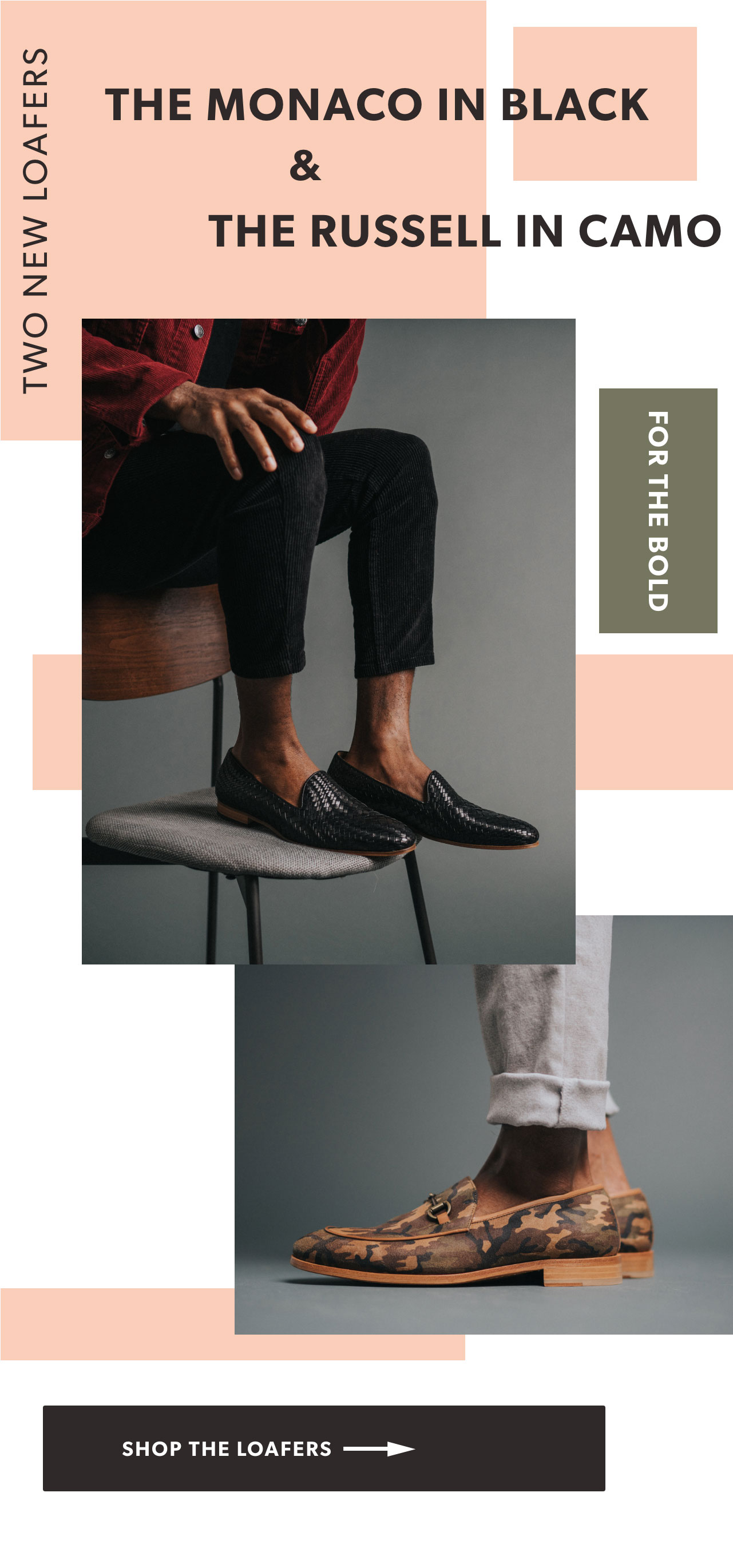 New Loafers! Camo and Black Woven 
