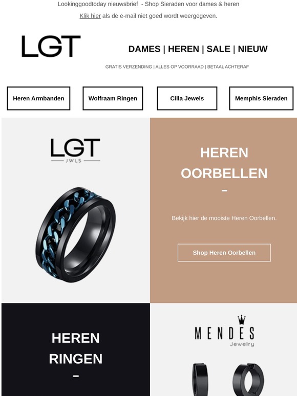 Shop de mooiste Heren Sieraden bij LGT