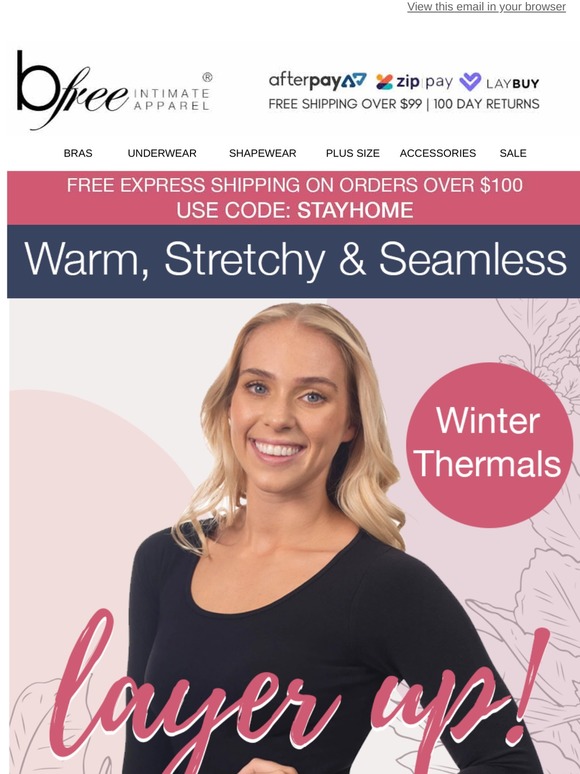 B Free Intimate Apparel: 🍁 Winter Warmers! 🍁 Cosy Up In Thermals & Base ...