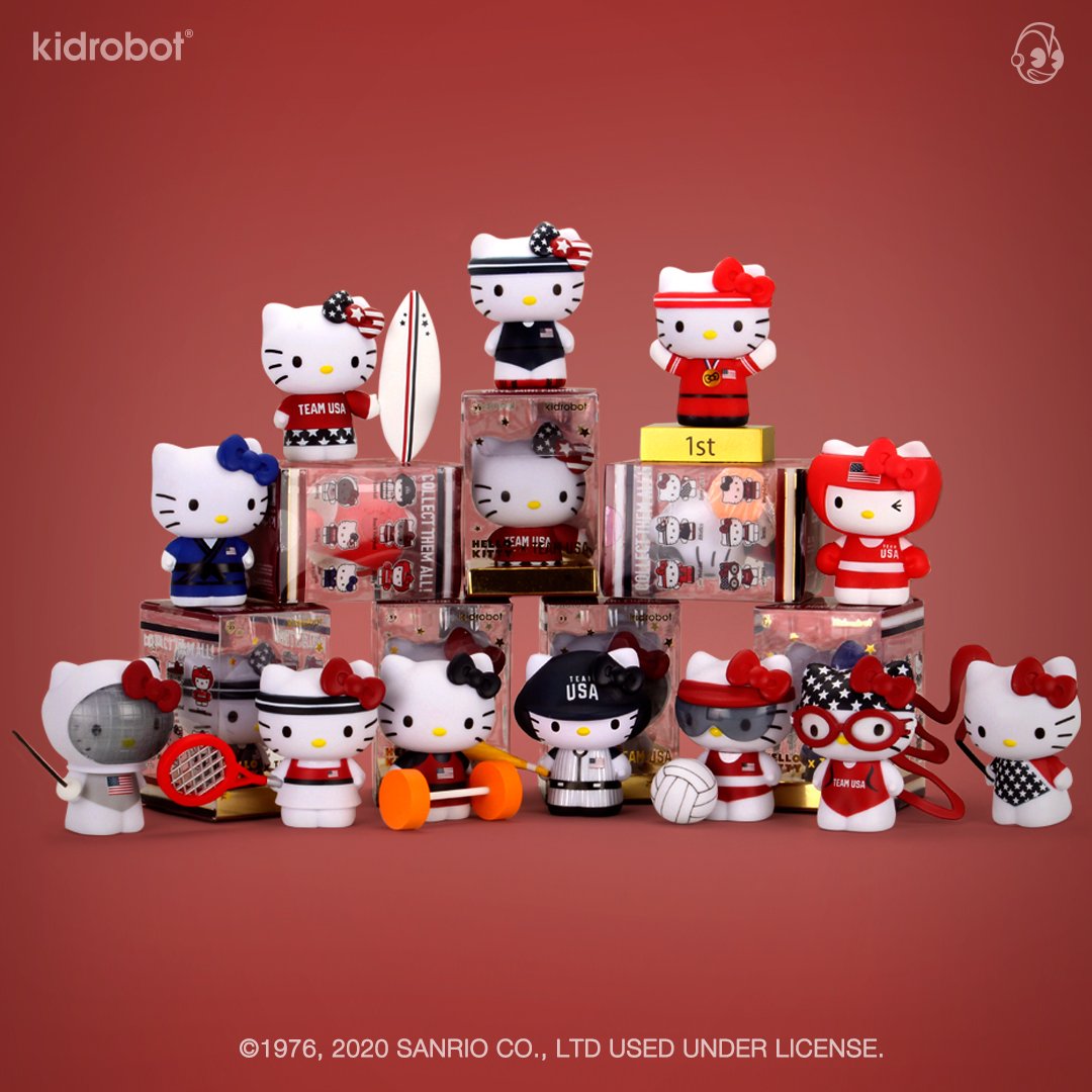 Weightlifting Hello Kitty Sanrio Kidrobot Olympics Team USA 2020 for sale online