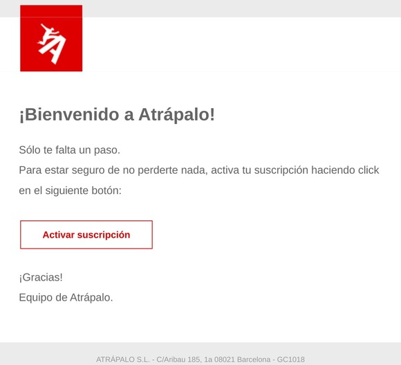 Sólo te queda un paso: ¡activa tu suscripción!