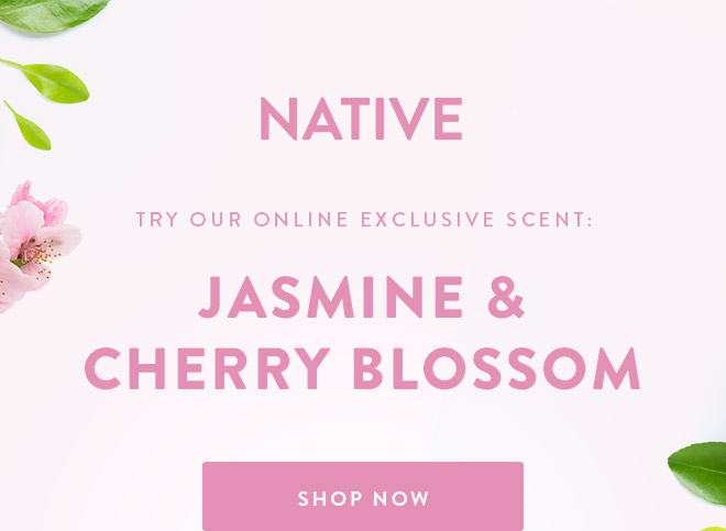 jasmine and cherry blossom native deodorant