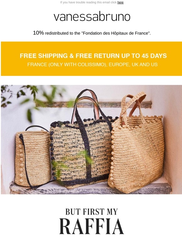 Vanessa Bruno Raffia Tote 2024 favors