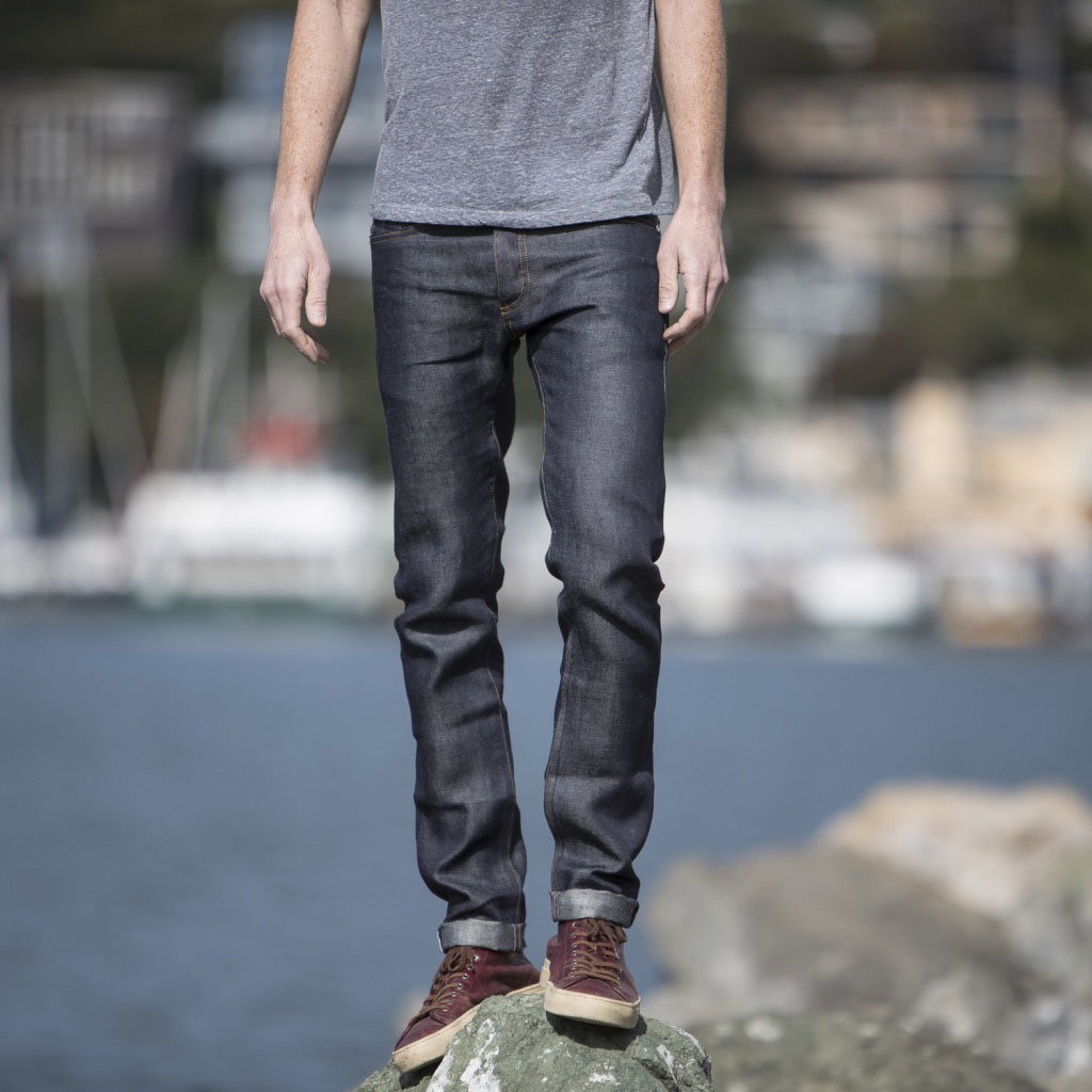 Gustin: 100% Pure Linen Indigo Selvedge 