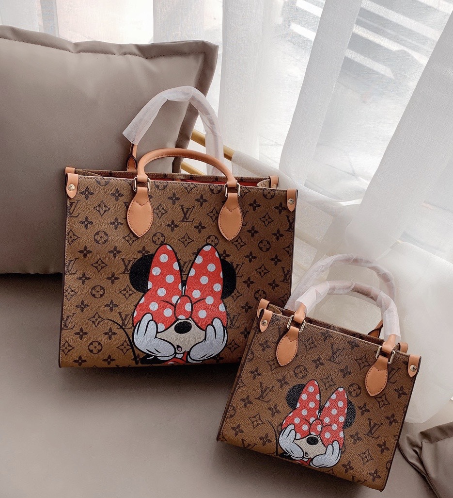 mickey classic leather handbag
