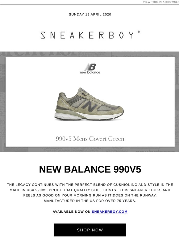 new balance 990v5 covert green