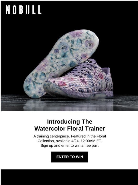 nobull watercolor floral trainer