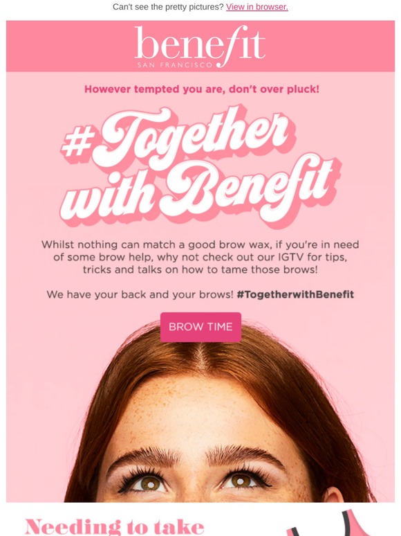 Don't be tempted to over pluck those brows!