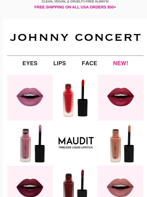 johnny concert maudit liquid lipstick