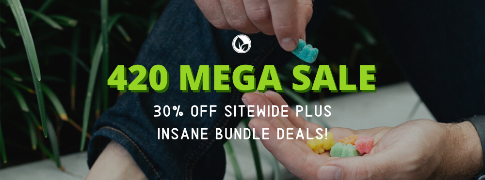 Banner that reads, "420 Mega Sale, 30% Off Stiewide Plus Insane Bundle Deals"