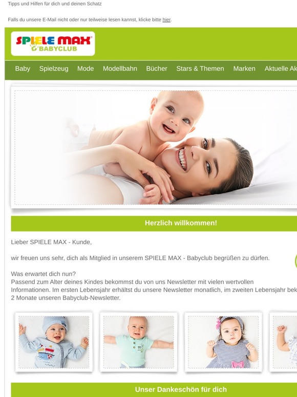 SPIELE MAX Babyclub-Magazin - Herzlich Willkommen