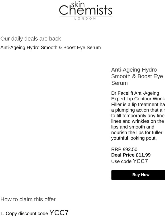 dr facelift eye serum