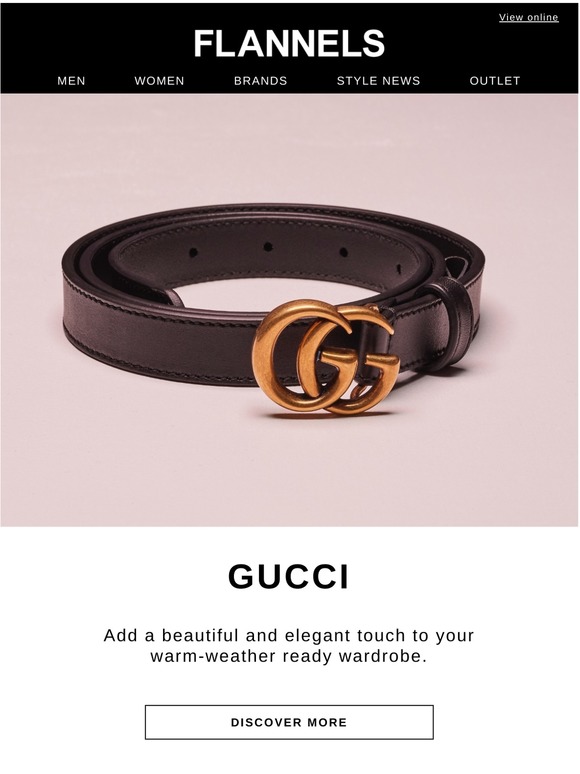 flannels gucci belt