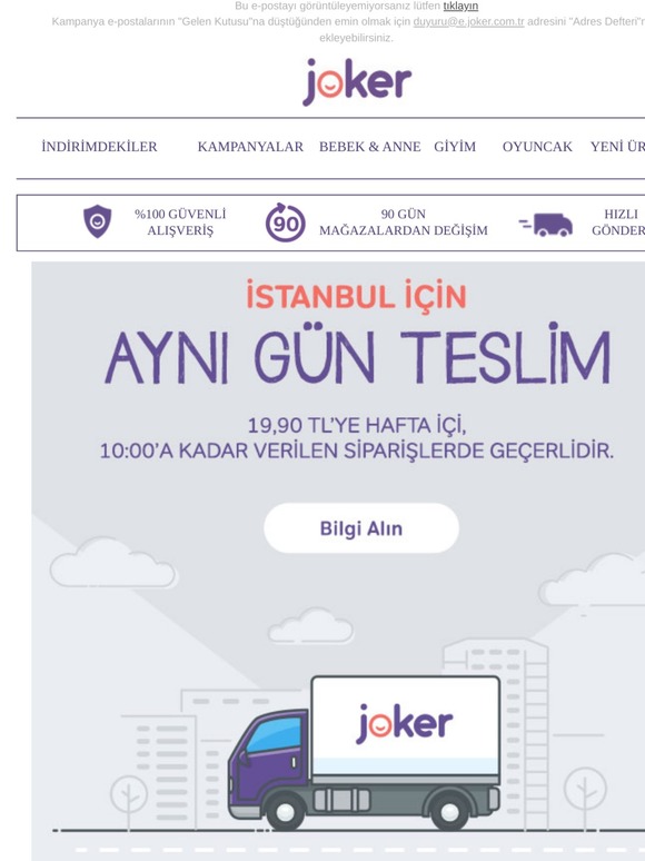 Aynı Gün Teslimat Başladı! | Hemen Sipariş Oluştur, Ürünlerini Bugün Teslim Edelim!