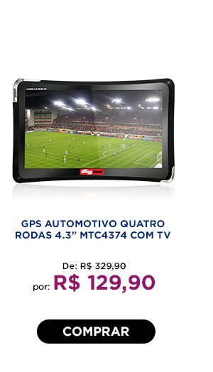 GPS Automotivo Quatro Rodas 4.3' MTC4374 com TV