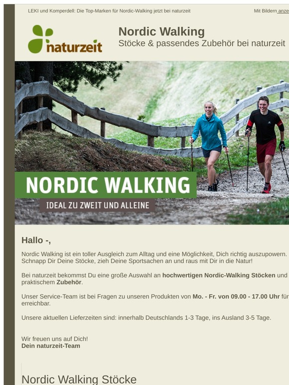 Naturzeit Com De Nordic Walking Stocke Passendes Zubehor Entdecken Milled